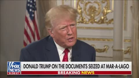 Trump speaks about declassifying records at Mar-a-Lago