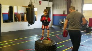 Balancing on the tire