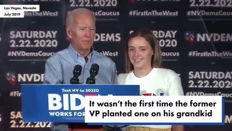 Joe Biden Kisses College Aged Granddaughter on The Lips
