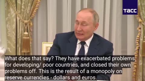 Putin: How they created the food crisis