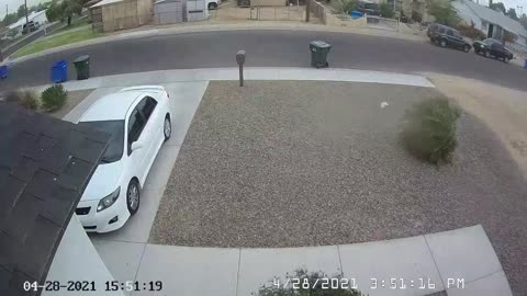 Trashcan Decides to Run Away