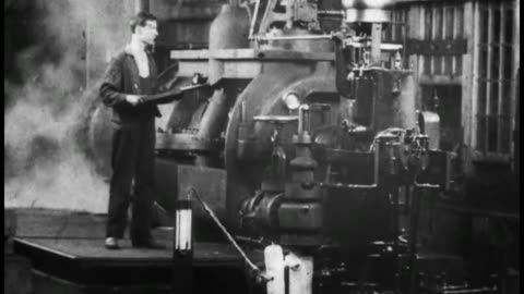 Assembling & Testing Turbines, Westinghouse Co. Works (1904 Original Black & White Film)