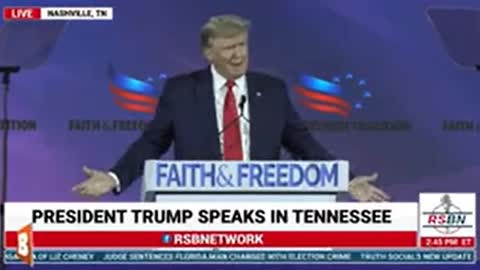 Faith & Freedom Coalition June 17, 2022 President Donald J. Trump