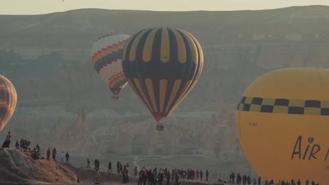 Hot Air Balloon cinematic footage