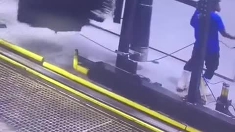 Giant Brush Takes Car Wash Employee For A Carousel Ride77