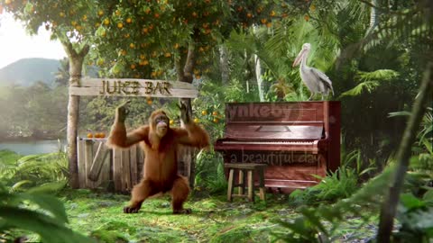 I GET A KICK OUT OF YOU - DANCING ORANGUTAN - 1st Take-Off on comm'l - JAZZ AT ITS BEST