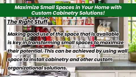 Custom Cabinetry Storage & Organizational Solutions