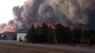 Massive flames and smoke captured on camera over Grandby, Colorado