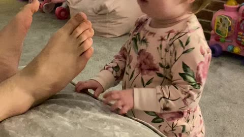 Daughter Tells Dad His Feet Stink