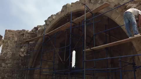 Ancient Castle in Saida- Lebanon - Renovation Activities