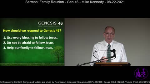 Family Reunion - Gen 46 - Mike Kennedy