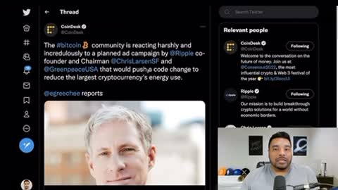 RIPPLE (XRP) Chris Larsen is an operative of the US government (POW bitcoin ban) 😱