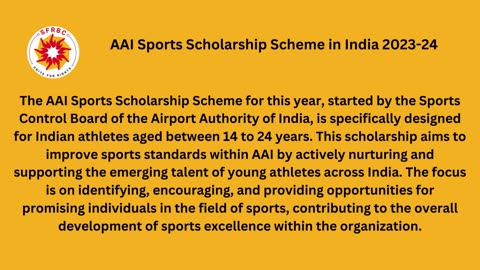 way to get AAI Sports Scholarship scheme for under 18 years