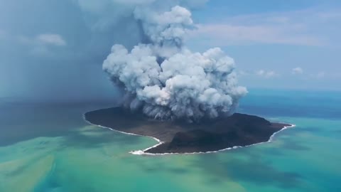 Submarine volcano in Oceania Hunga Tonga Hunga Ha'apai
