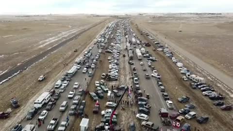 Truckers, farmers and cowboys have been blocking the US - Canada border for nine days. An epochal protest for freedom. They wrote history