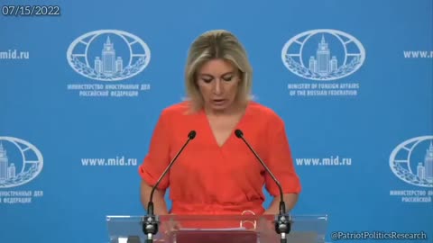 RF FM Spox, Maria Zakhorova: US supported intel for targeted attacks on civilians in Donbass - 07/15