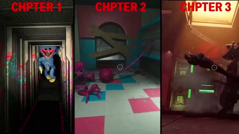 Comparison of all boss death scenes in Poppy Playtime Chapter 3 VS Chapter 2 VS Chapter 1