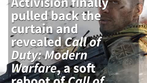 John “Soap” McTavish Is Returning in Call of Duty: Modern Warfare