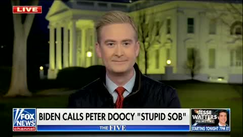 WATCH: Peter Doocy Responds to Biden Calling Him a "Stupid Son of a B**ch"