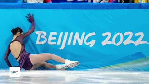 US-born Chinese figure skater ZHU YI FALLS AGAIN and breaks down in tears.. _ Beijing