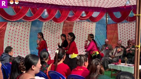 Typical Nepalese Beautiful Girls Dance | भू पु सैनिक लाम्पाटा बजार वार्षिक उत्सब २०८० को एक झलक |