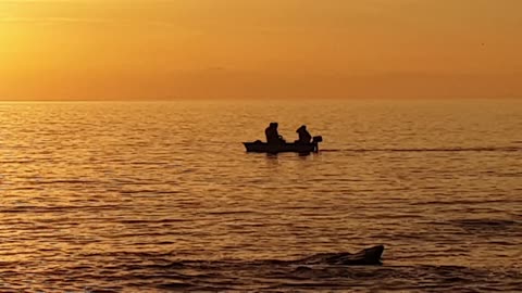 Fishermen at Sunset