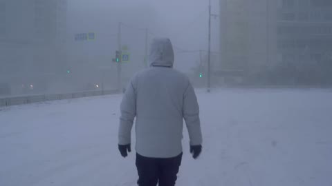 Walking 1 Hour in the COLDEST CITY in the World (-71°C, -96°F) YAKUTSK / YAKUTIA