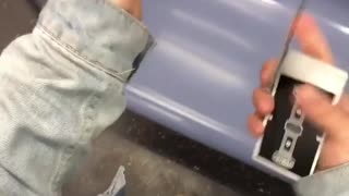Gopro guy does magic card tricks on subway car
