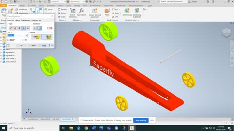 CO2 dragster assembly in Autodesk Inventor video 6 of 7