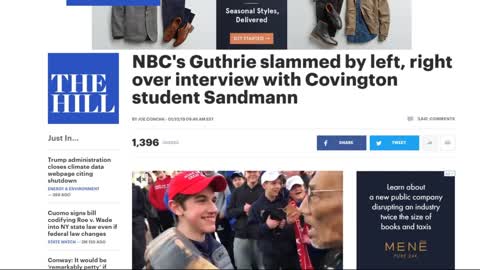 Liberals Are Melting Down Over Savannah Guthrie's Interview With Nick Sandmann