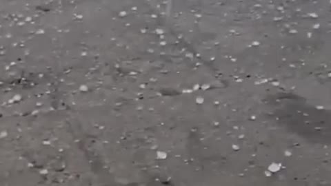 Heavy rain and hail in Russia