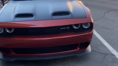 Widebody Hellcat With Big Tires on the Rear.