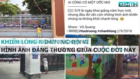 Chạnh lòng hình ảnh bé gái nép mình nhìn vào trường: “Đi học” với em chỉ là “giấc mơ”