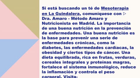 El mejor Mesoterapia en La Guindalera