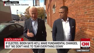 BIden speaks to CNN's Don Lemon