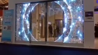 Transparent Video Screen For Window Display