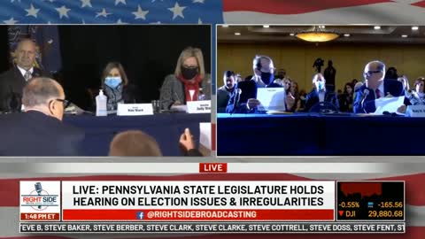 Witness on the ratio of Trump versus Biden ballots