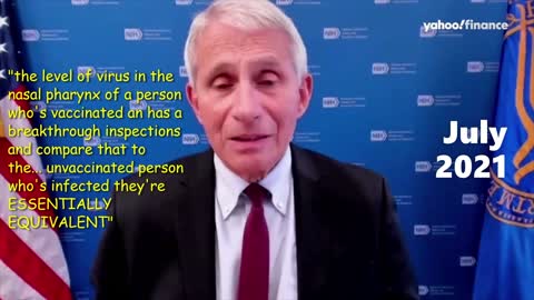Fauci on Breakthrough infection, "Vaccinated person can transmit the virus"
