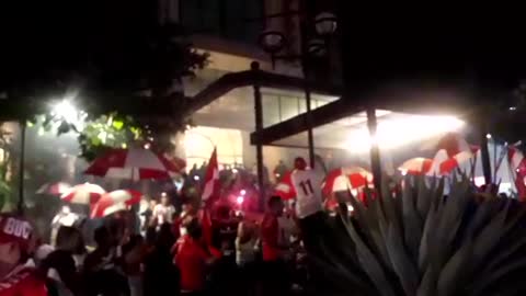 hinchas del américa de cali en Bucaramanga