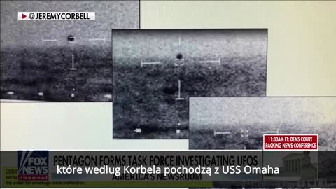Z ostatniej chwili Fox News | Marynarka wojenna USA pokazuje wideo UFO w kształcie piramidy.