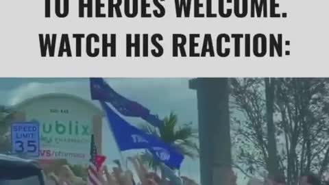 Trump receives a Heros Welcome in Florida