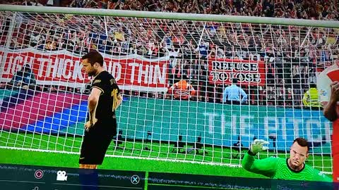 A remote goal in the game pes 2021