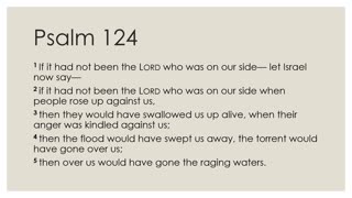 Psalm 124 Devotion