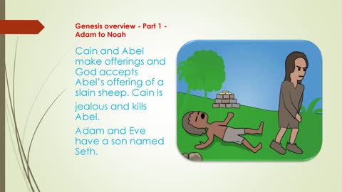 Genesis overview - Part 1 - Adam to Noah Genesis 1-9
