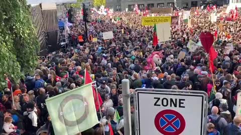 Manifestation à Genève anti-pass covid