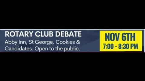 St. George City Council Debate 11/6/23