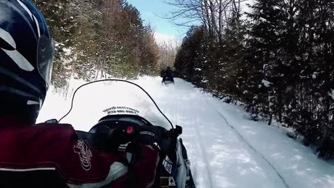 Snowmobiling in the alps