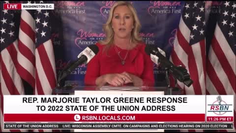 Marjorie Taylor Greene Delivers Response to Joe Biden’s SOTU Address