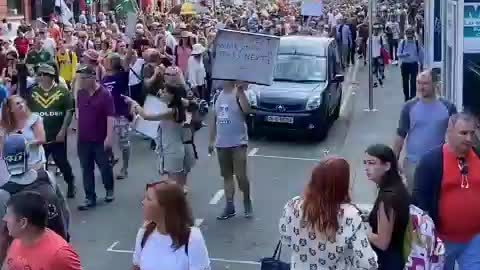 Dublin, Ireland Freedom Rally, Protests Against Vaccine Passports, Lockdowns