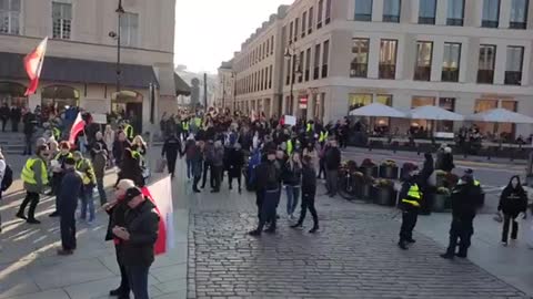 Marsz Wolnośći - Warszawa - 24.10.2021 protest przeciwko segregacji sanitarnej